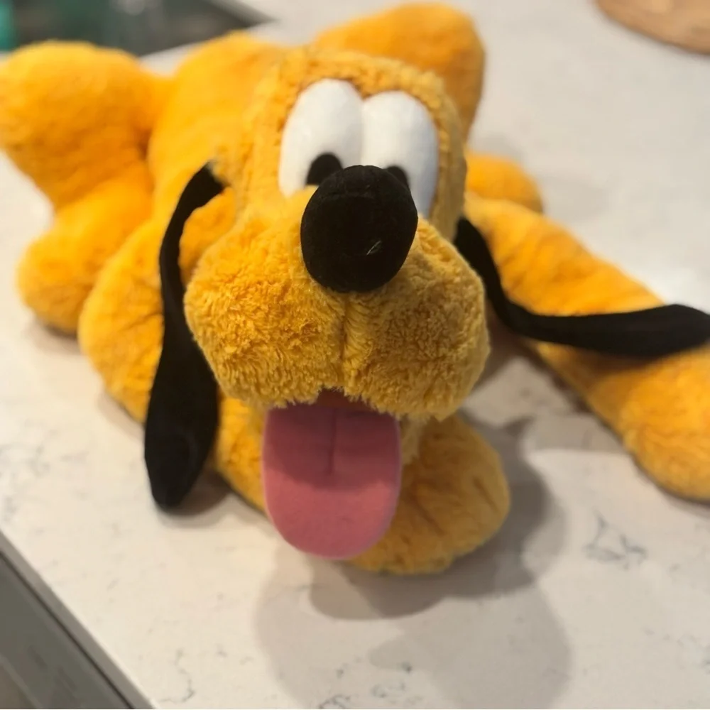 Disney Pluto Plush Toy Yellow and Black - Picture 2 of 9